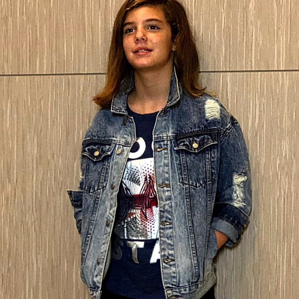 Jacket, Denim Distressed Jacket, Denim Jacket
